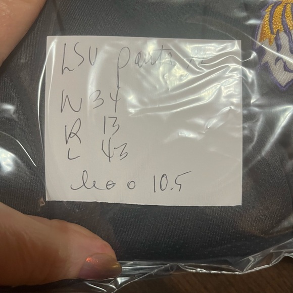 LSU MENS TIGERS GRAY PURPLE TRACK PANTS POCKETS DRAWSTRING LOUNGE SLEEP ATHLETIC - Picture 3 of 14